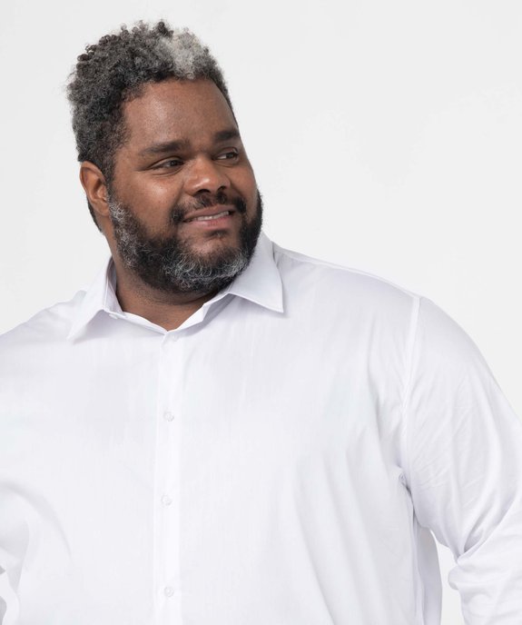 Chemise homme grande taille unie vue2 - GEMO (G TAILLE) - GEMO