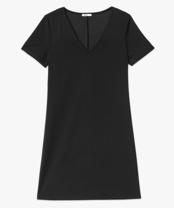 Robe à manches courtes avec voile sur les épaules femme vue4 - GEMO(FEMME PAP) - GEMO