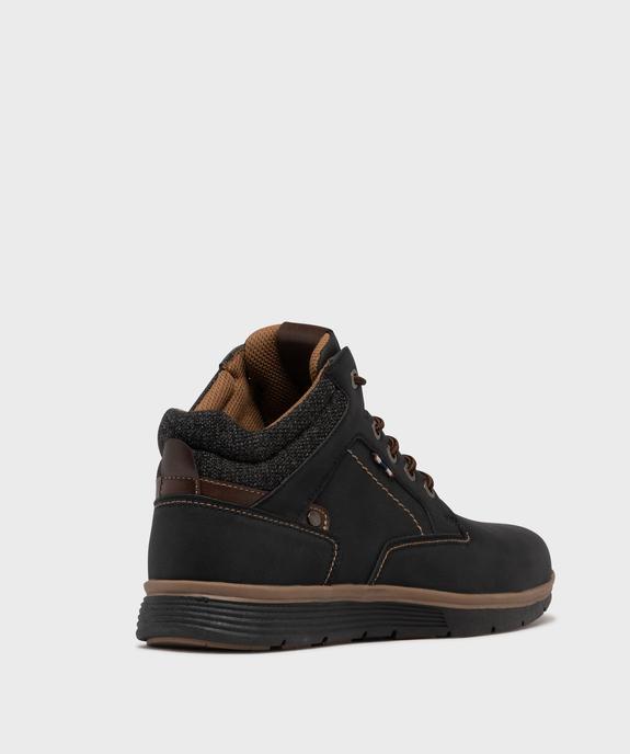 Boots midcut casual à col textile et semelle sport homme vue5 - URBAN STEPS - GEMO