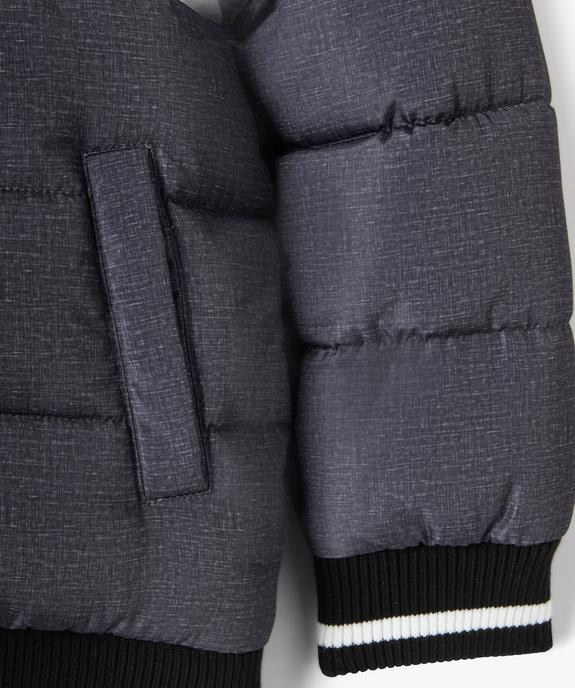 Blouson à capuche matelassé et doublé polaire garçon vue2 - GEMO 4G GARCON - GEMO