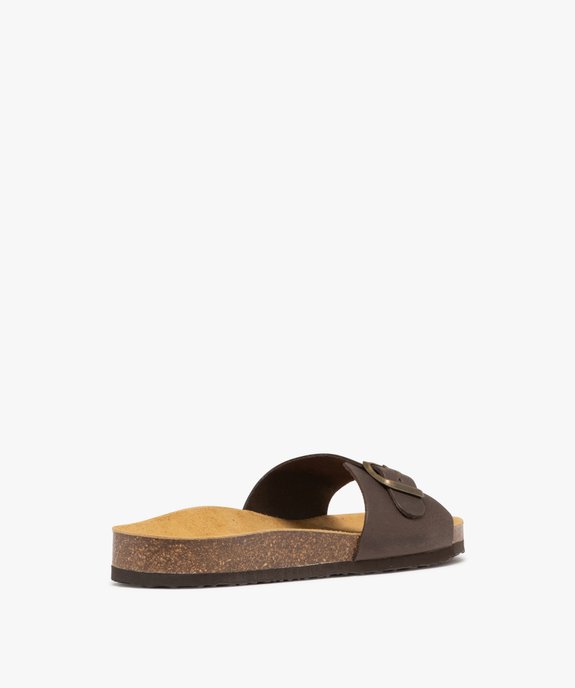 Sandales mules confort 1 bride en cuir homme vue4 - G'FLEX GEMO FOR GOOD - GEMO