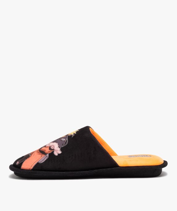 Chaussons homme imprimés et moelleux en velours - Naruto vue3 - NARUTO - GEMO