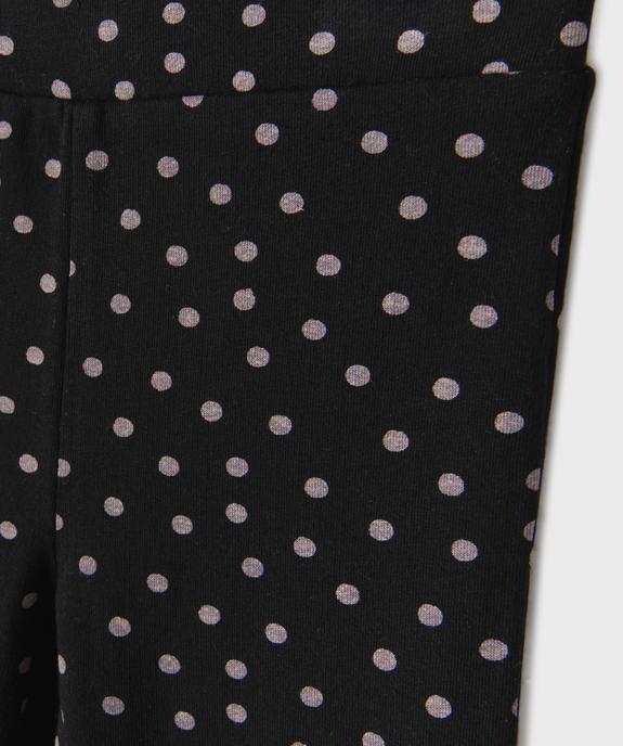 Legging flare en maille bouclette imprimée fille vue2 - GEMO 4G FILLE - GEMO