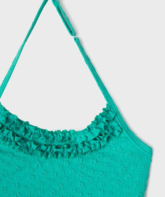 Maillot de bain 1 pièce avec fronces fille vue2 - GEMO (ENFANT) - GEMO