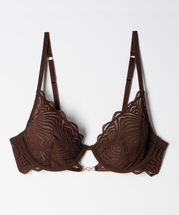 Soutien-gorge corbeille en dentelle avec armatures vue4 - GEMO(HOMWR FEM) - GEMO