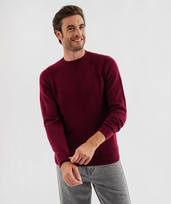 Pull en laine à manches raglan homme vue1 - GEMO (HOMME) - GEMO