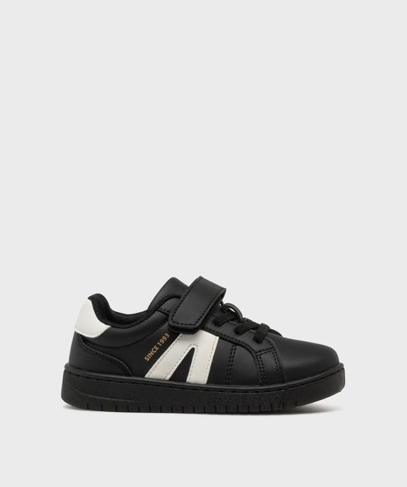 Baskets à scratch avec empiècements contrastants garçon - 5 Miles vue1 - 5 MILES - GEMO