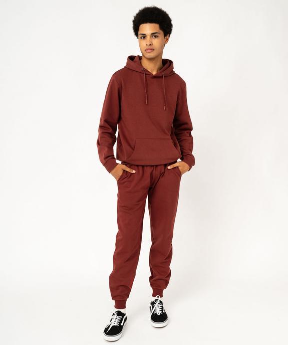 Sweat à capuche intérieur molletonné homme vue5 - GEMO 4G HOMME - GEMO