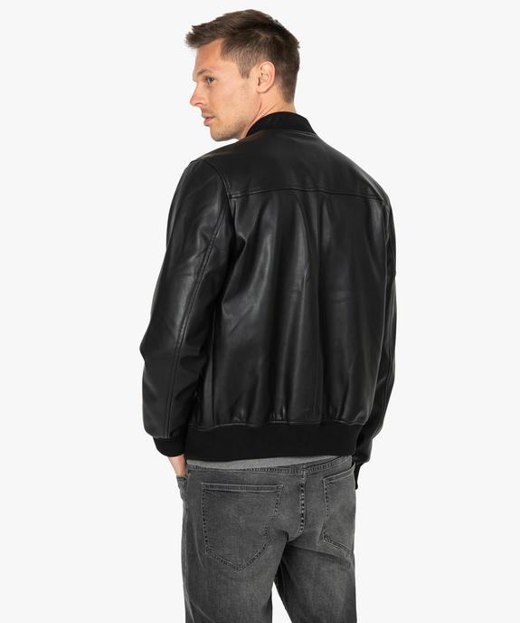 Blouson homme esprit teddy vue3 - GEMO (HOMME) - GEMO