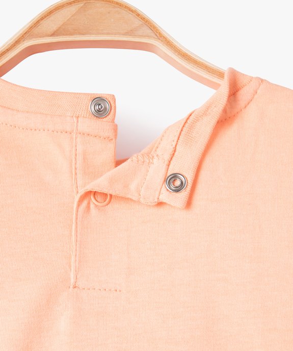 Tee-shirt bébé garçon coupe oversize à manches ultra courtes vue2 - GEMO(BEBE DEBT) - GEMO