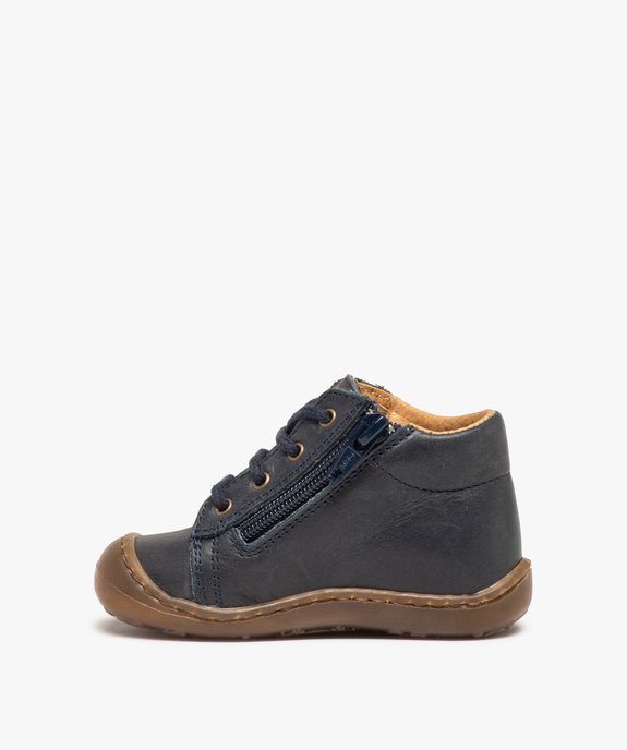 Chaussures premiers pas bébé garçon à lacets – NA! vue4 - NA! - GEMO