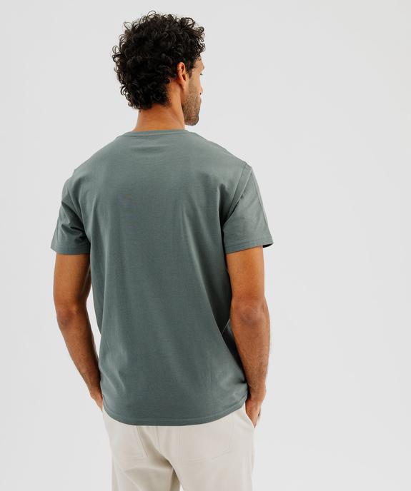 Tee-shirt à manches courtes et col rond homme vue3 - GEMO 4G HOMME - GEMO