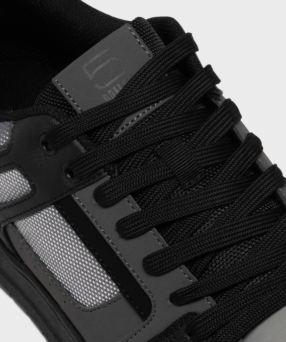 Baskets basses à lacets style skateshoes homme vue6 - 5 MILES - GEMO