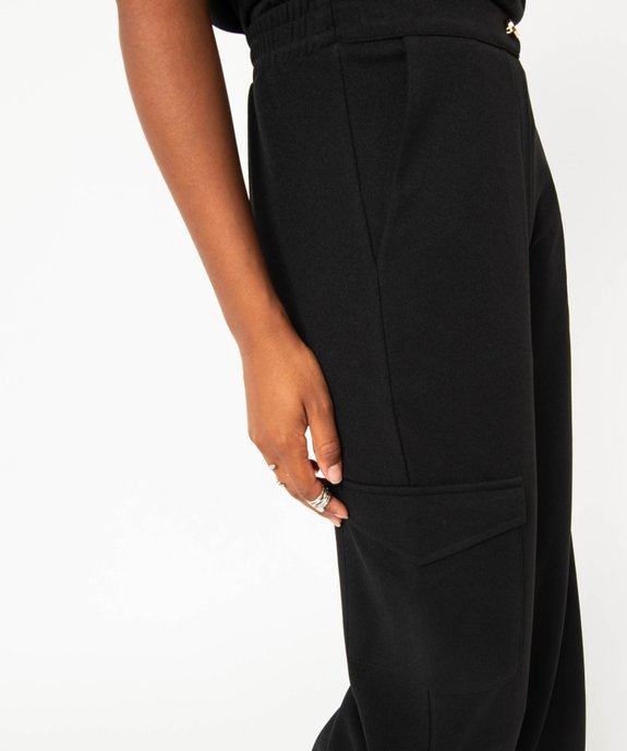 Pantalon cargo large en maille fluide femme vue2 - GEMO(FEMME PAP) - GEMO