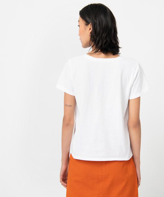 Tee-shirt femme à manches courtes spécial Noël vue3 - GEMO(FEMME PAP) - GEMO