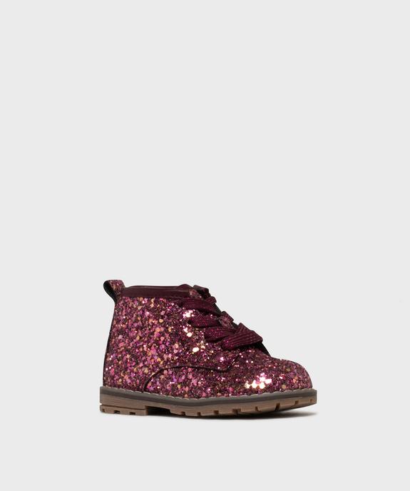 Boots à paillettes avec double fermeture bébé fille - Lovely Wings vue2 - LOVELY WINGS - GEMO