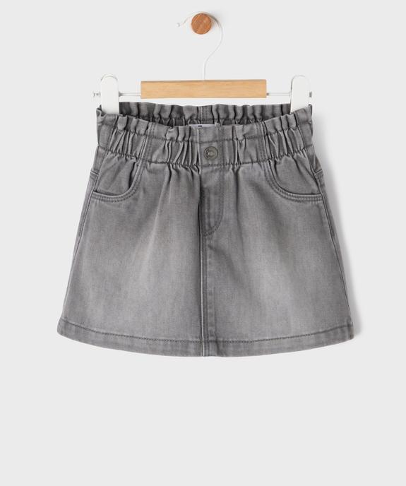 Jupe courte en jean bébé fille vue1 - GEMO(BEBE DEBT) - GEMO