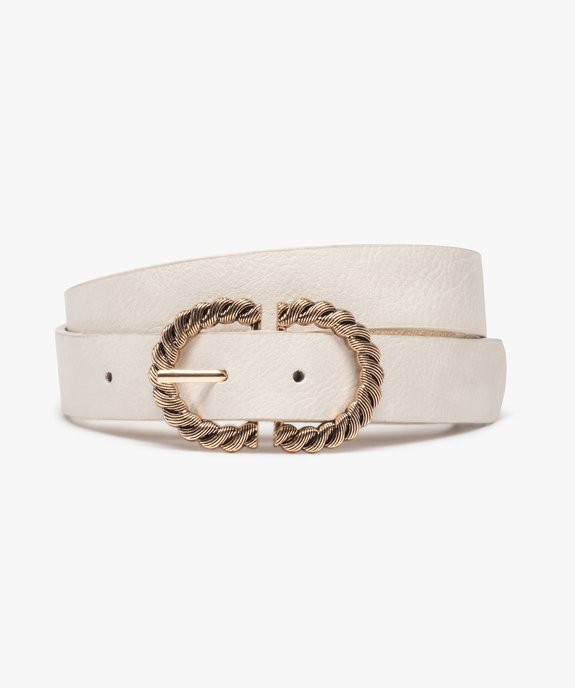 Ceinture femme à boucle métal torsadée vue1 - GEMO (ACCESS) - GEMO