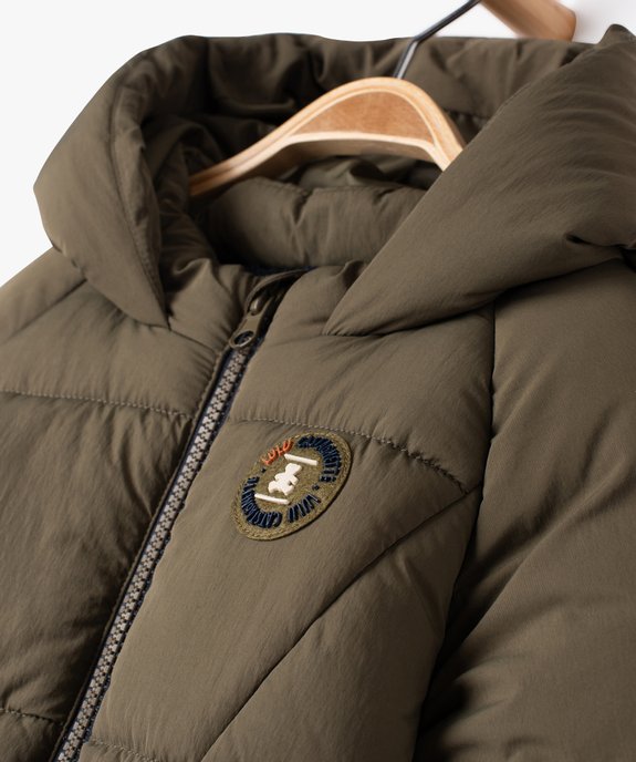 Blouson matelassé doublé peluche à capuche bébé garçon - LuluCastagnette vue3 - LULUCASTAGNETTE - GEMO