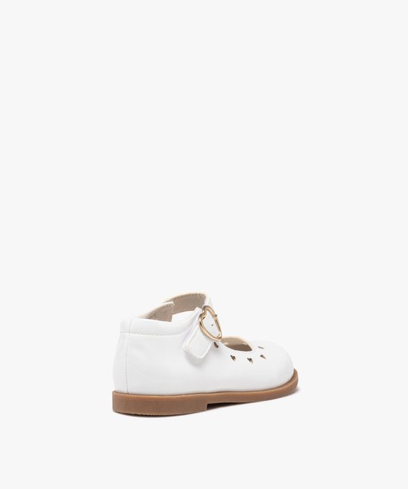 Ballerines bébé fille unies et dessus vernis avec coeurs fantaisie vue4 - LOVELY WINGS - GEMO