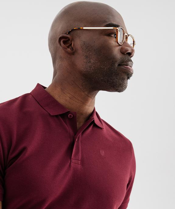 Polo à manches courtes en maille piquée homme vue1 - GEMO 4G HOMME - GEMO