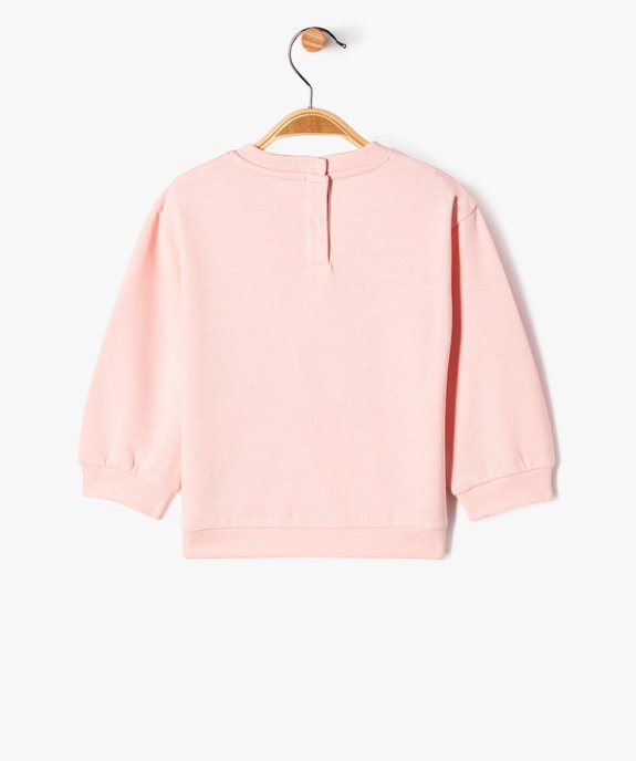 Sweat à motifs intérieur molletonné bébé fille vue3 - GEMO(BEBE DEBT) - GEMO