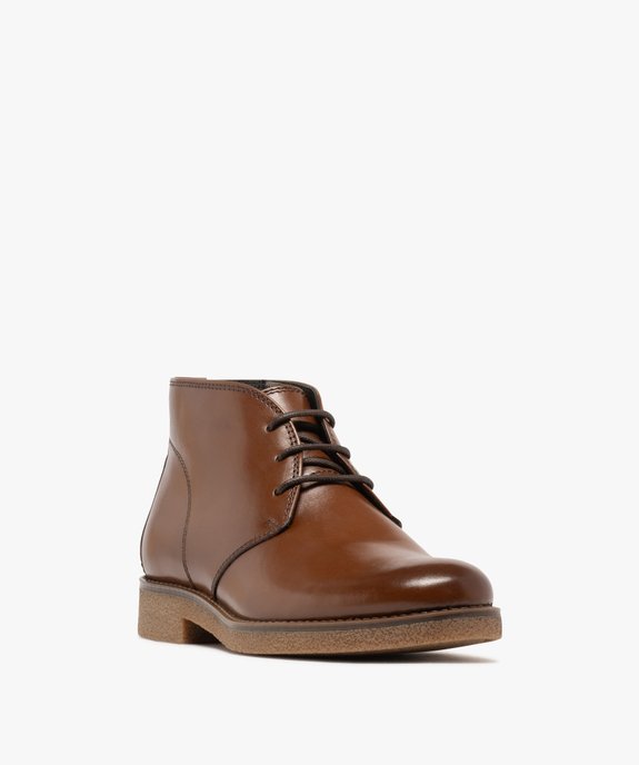 Low-boots dessus cuir homme - Mario Baldano vue2 - MARIO BALDANO - GEMO