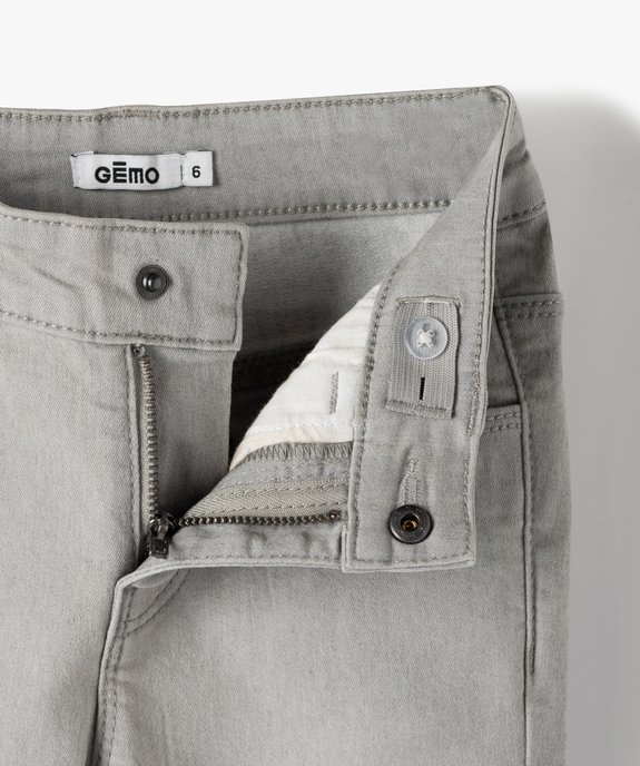 Jean fille coupe Skinny extensible vue2 - GEMO 4G FILLE - GEMO