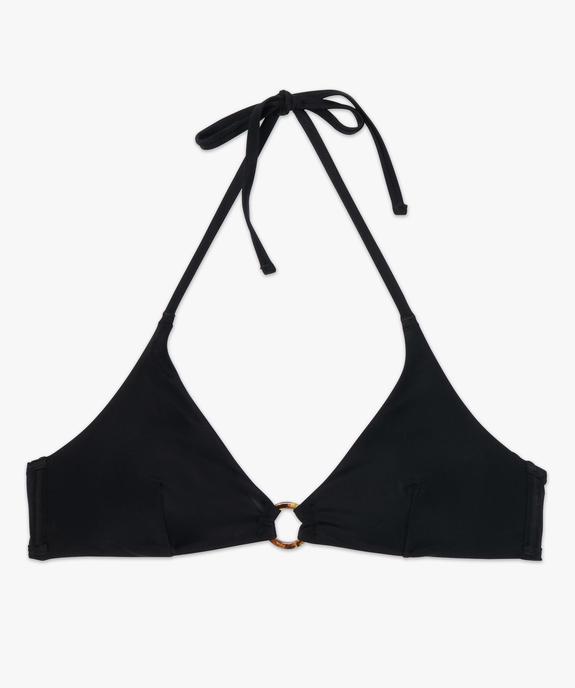 Haut de maillot de bain femme forme triangle avec anneau vue4 - GEMO (PLAGE) - GEMO