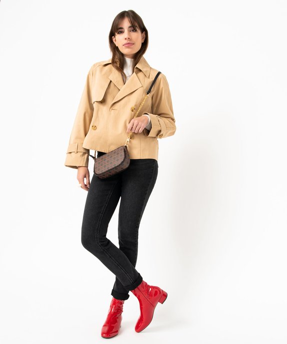 Veste imperméable courte coupe large femme vue5 - GEMO(FEMME PAP) - GEMO