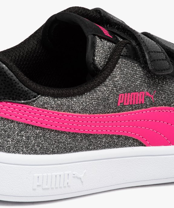 Baskets fille à paillettes et à scratch - Puma vue6 - PUMA - GEMO