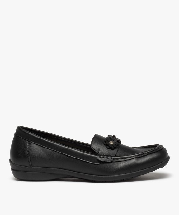 Mocassins femme confort unis ornés de fleurs et strass vue1 - GEMO (CONFORT) - GEMO