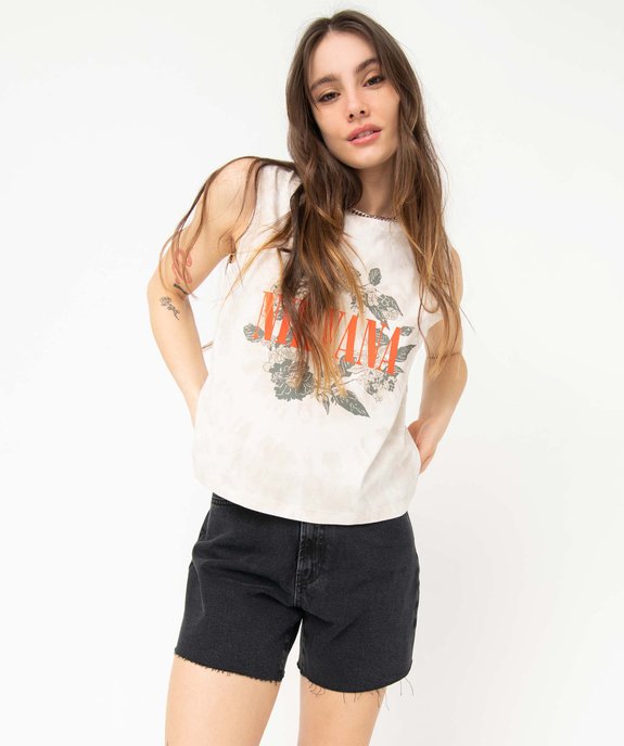 Débardeur femme à large motif - Nirvana vue1 - NIRVANA - GEMO