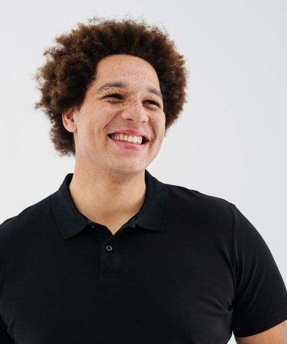 Polo manches courtes en coton homme vue5 - GEMO 4G HOMME - GEMO