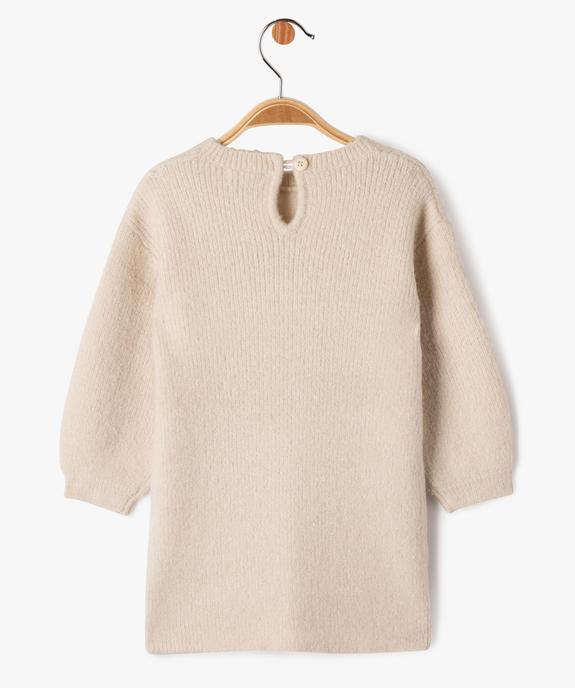 Robe pull en maille douce à relief bébé fille vue4 - GEMO(BEBE DEBT) - GEMO