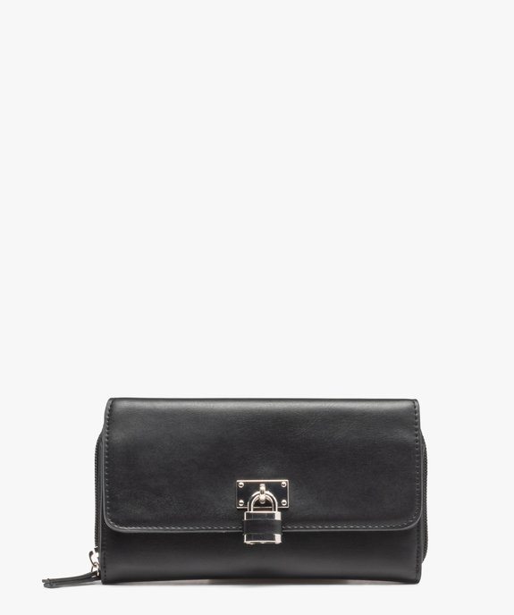 Portefeuille femme multirangement avec cadenas fantaisie vue1 - GEMO (ACCESS) - GEMO