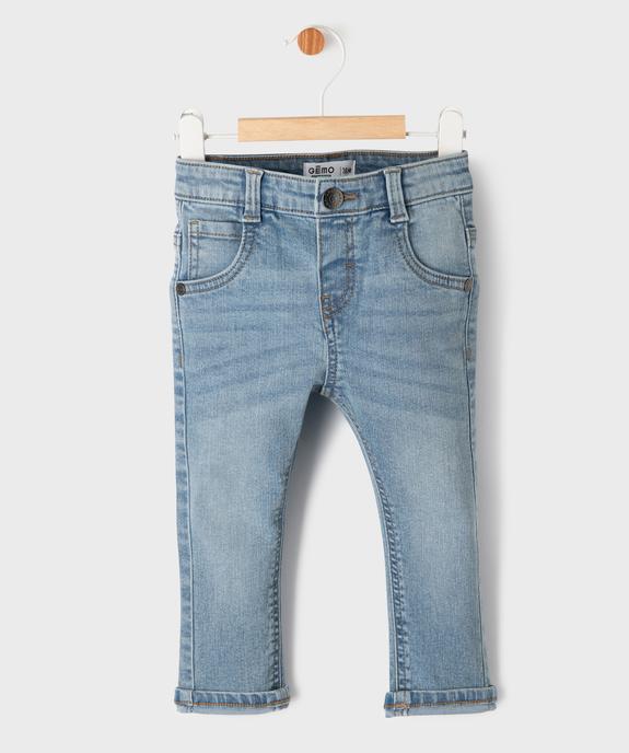 Jean slim extensible bébé garçon vue5 - GEMO 4G BEBE - GEMO