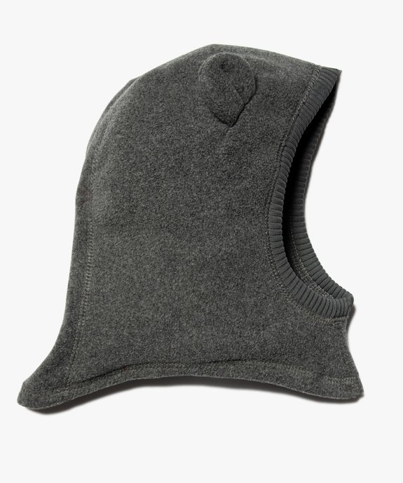 Cagoule garçon en maille polaire avec oreilles vue1 - GEMO(BEBE DEBT) - GEMO