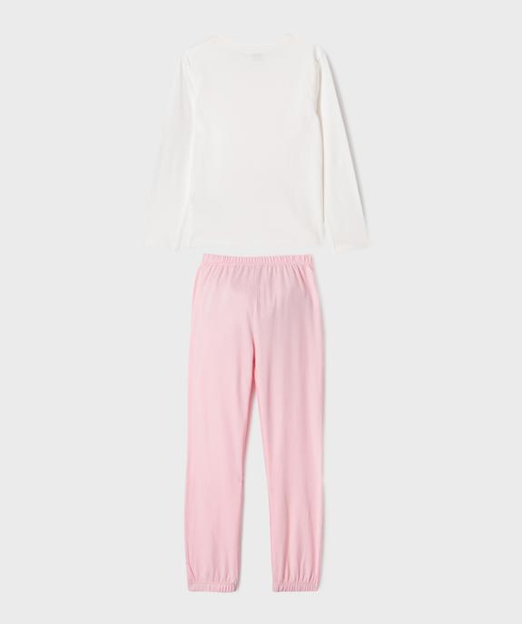 Pyjama en jersey de coton imprimé fantaisie fille - Capyfun vue3 - CAPYFUN - GEMO