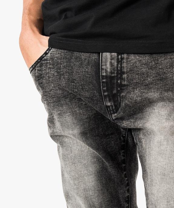 Jean slim aspect usé vue2 - GEMO (HOMME) - GEMO