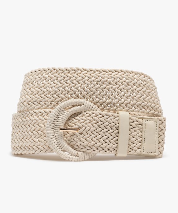 Ceinture large tressée femme vue1 - GEMO (ACCESS) - GEMO