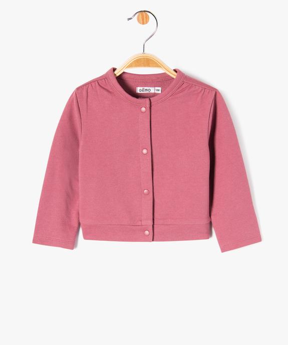 Ensemble bébé fille 2 pièces : robe + gilet vue3 - GEMO(BEBE DEBT) - GEMO