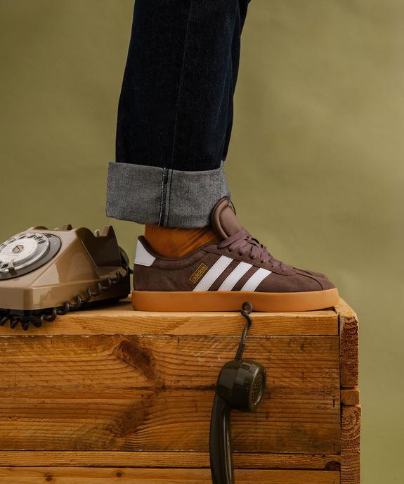 Baskets basses dessus cuir VL Court 3.0 homme - Adidas vue7 - ADIDAS - GEMO