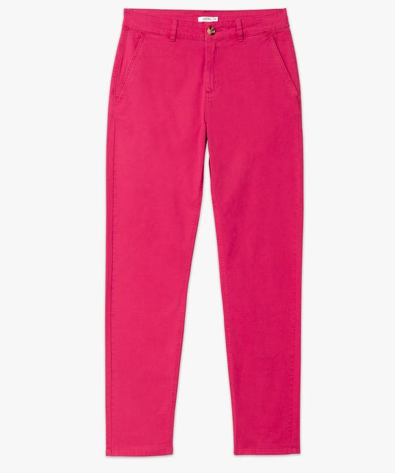 Pantalon chino coupe regular femme vue4 - GEMO(FEMME PAP) - GEMO