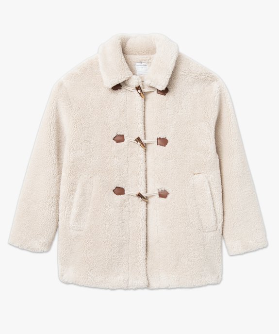 Manteau en maille sherpa femme - LuluCastagnette vue8 - LULU CASTAGNETTE GEMO FOR GOOD - GEMO