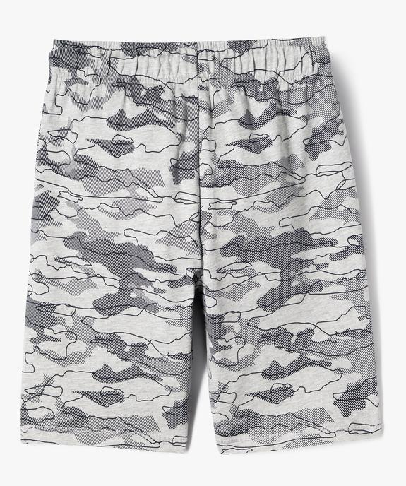 Bermuda en maille à taille élastiquée garçon vue3 - GEMO (JUNIOR) - GEMO