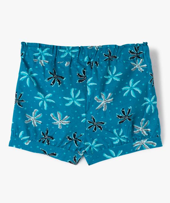 Short bébé fille à motifs fleuris vue3 - GEMO(BEBE DEBT) - GEMO