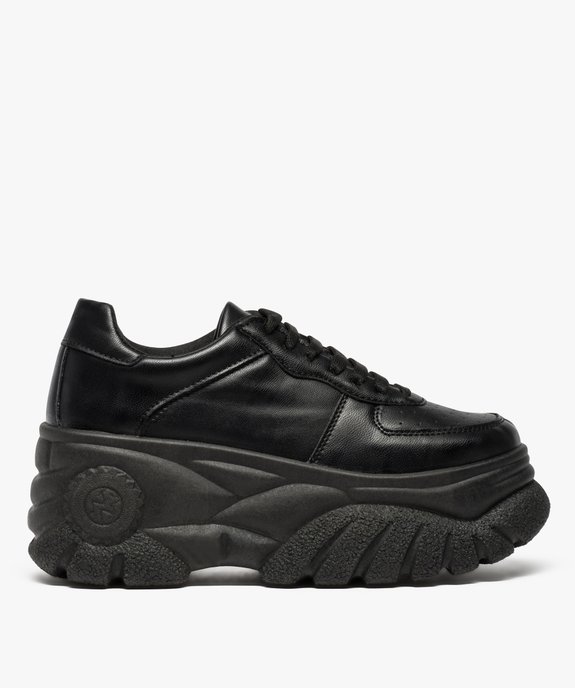 Baskets femme à plateforme et semelle crantée vue1 - GEMO (SPORTSWR) - GEMO