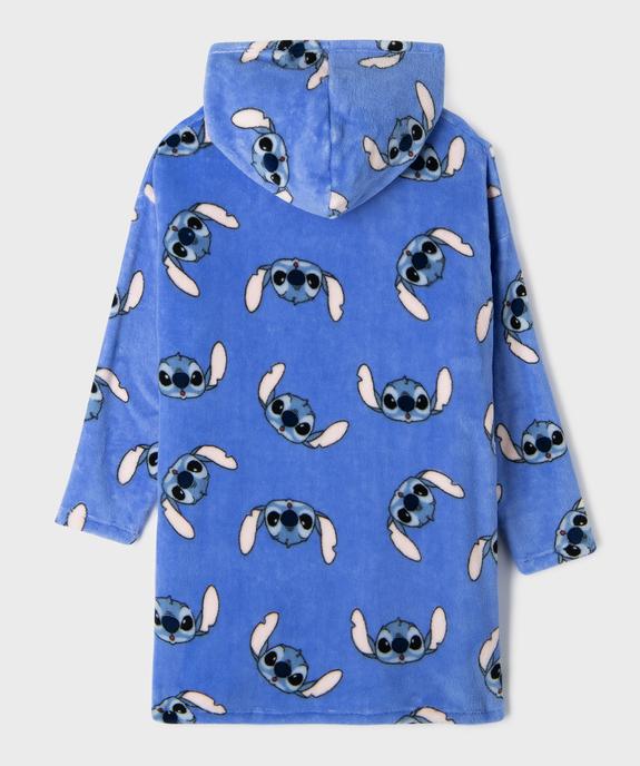 Chemise de nuit à capuche en maille douillette Stitch fille - Disney vue3 - LILO & STITCH - GEMO