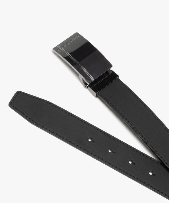 Ceinture avec boucle plate en métal homme vue2 - GEMO (ACCESS) - GEMO